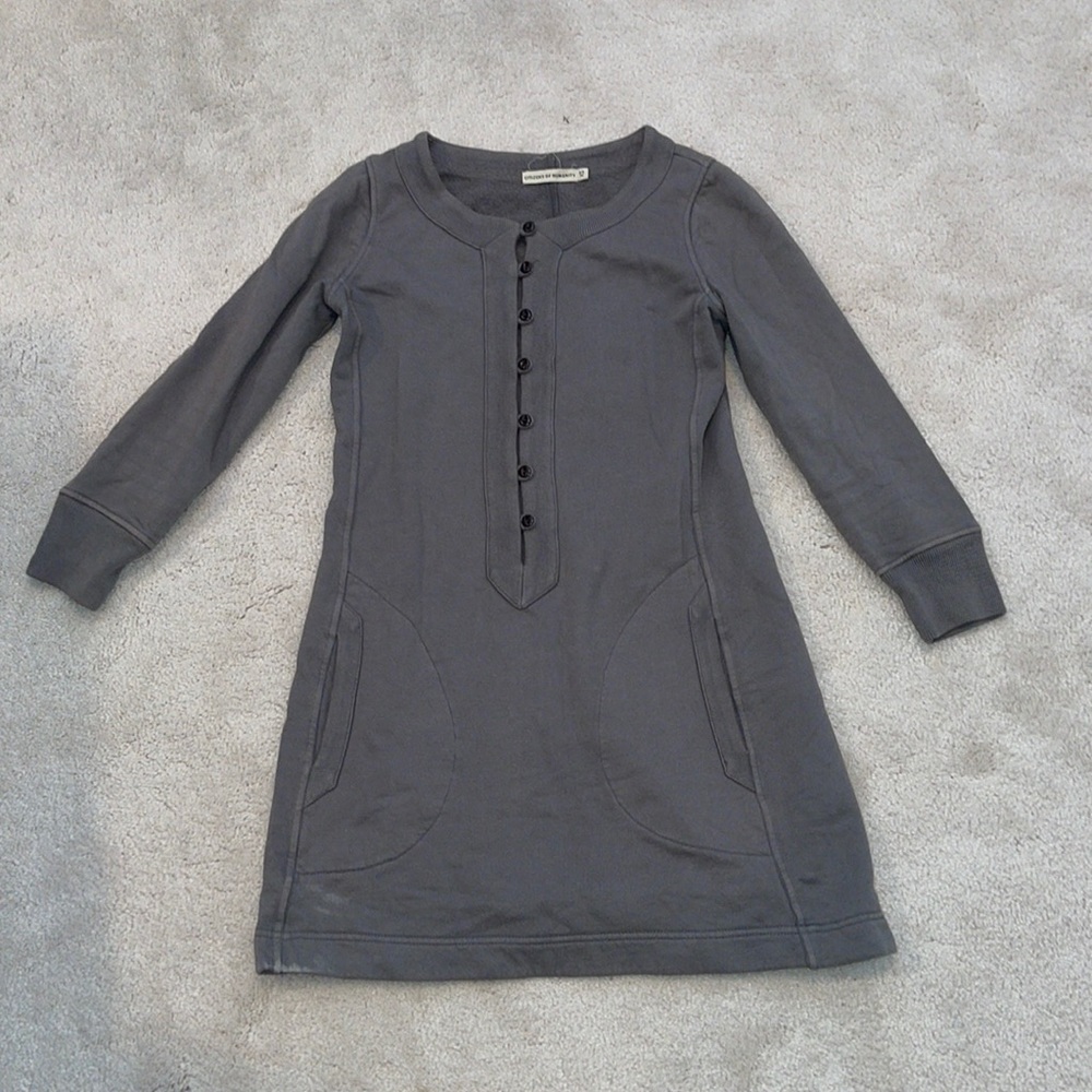 Citizens of humanity tunic sweater grey XS